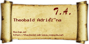 Theobald Adriána névjegykártya